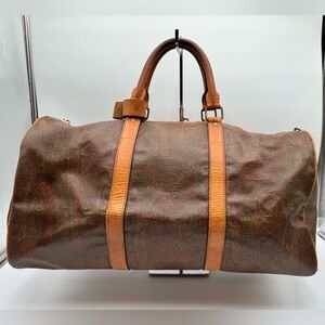ETRO - Authentic - Paisley Print Coated Canvas Bandolier Duffle Bag 55